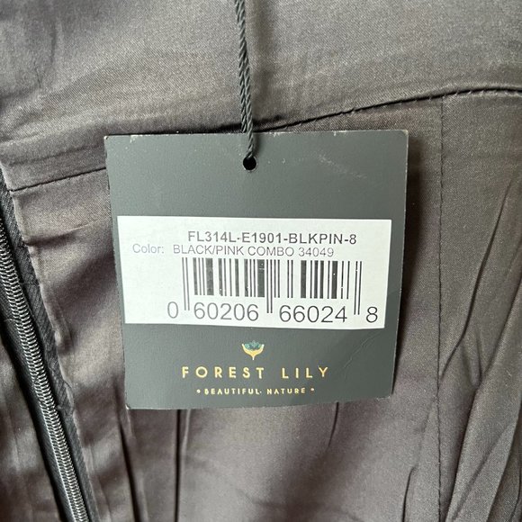 NEW!! Forest Lily Metallic Jacquard Ruffle Hem Dress, Size 8 - Picture 14 of 16